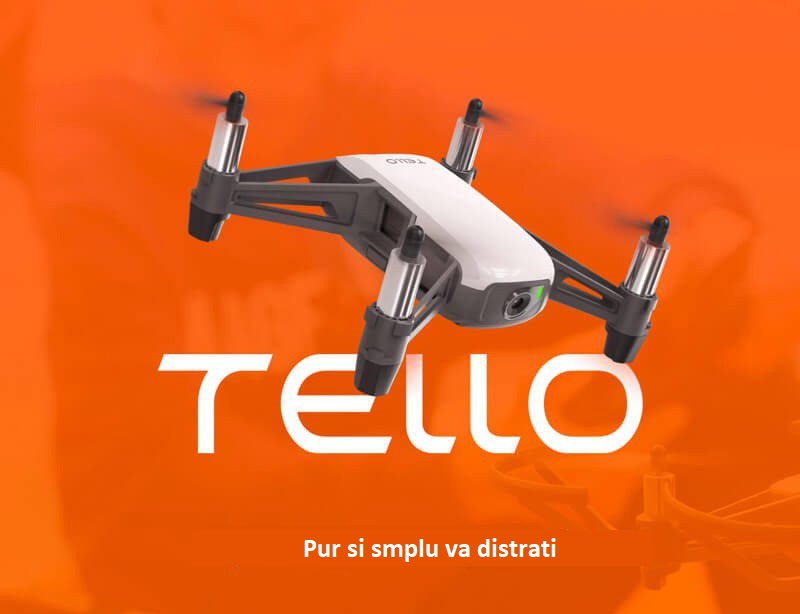 Drona DJI Tello cu camera stabilizata de 5MP - iDrones.Ro