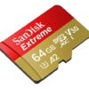 Card de memorie MicroSD, 64 GB, SANDISK EXTREME, 160MB / S, CLASA 10, UHS-1 U3 - iDrones.Ro