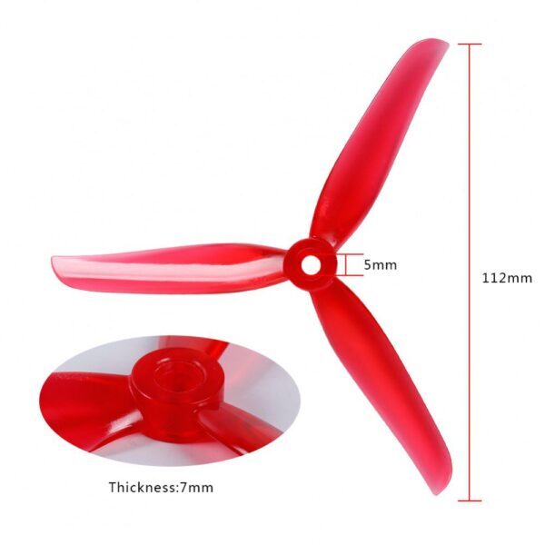 Propellers for racing drone iFlight Nazgul 5140 3-blades - iDrones.Ro