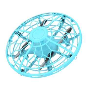 Mini drona OZN disc zburator interactiv cu senzori infrarosu lumina LED
