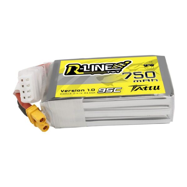 Battery for racing drone Tattu R-Line 750mAh 11.1V 95C 3S1P - iDrones.Ro