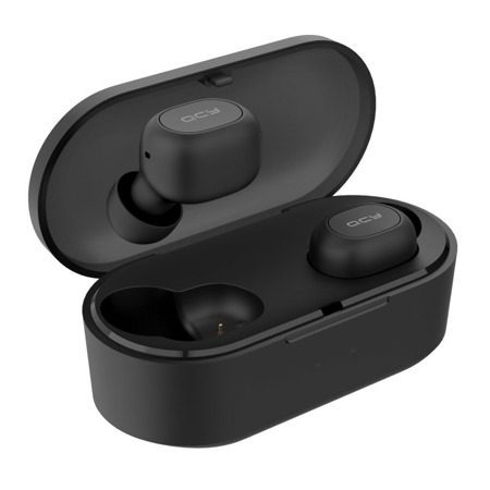 QCY T2C TWS Wireless earphones, Bluetooth 5.0 (black) - iDrones.Ro