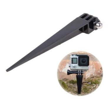 Stand for action camera for driving into the ground (grass, soil, sand)
