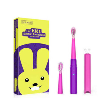 FairyWill Sonic toothbrush with head set FW-2001 (purple)