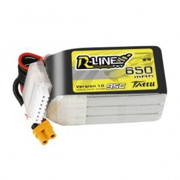 Baterie Tattu R-Line 650mAh 95C 22.2V 6S1P XT30U-F Plug